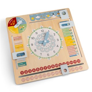 Calendar clock - English